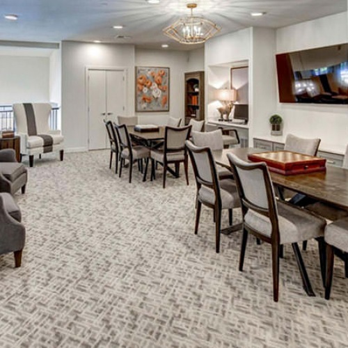 Find your perfect fit at NorthStar Georgetown spacious second floor clubhouse landing with game tables